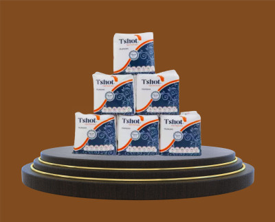 Tshot Tissue Papers For Face Soft (Premium Quality) (Pack OF 6) (600-Napkins)_new(600 Tissues)