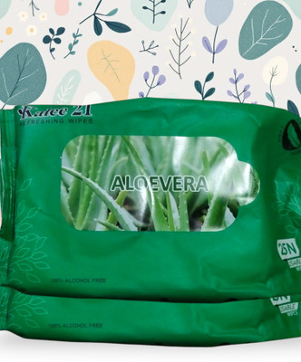 Deeparth Aloe Vera Facial Wet Wipes - Best Wipes for Oily, Dry & Sensitive Skin -/2pic(25 Tissues)