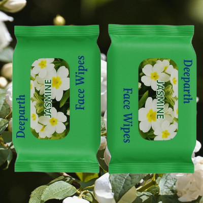 Deeparth Face Wipes Women in Facial Wipe Jasmine Wet Wipes for Daily Use(50 Tissues)