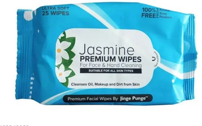 Lusty soul Refreshing Wet Wipes Facial Wet Wipes For Face And Travel Use For Girls And Boys(25 Tissues)