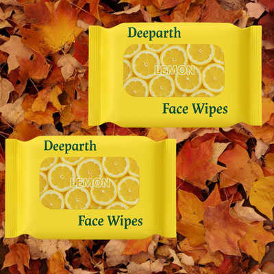 Deeparth Cooling & Soothing Face Wipes With Lemon(50 Tissues)