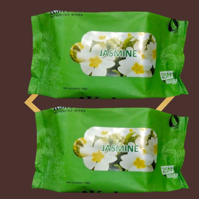 Deeparth Oil Control Face Wipes - JASMINE for Men & Women(50 Tissues)