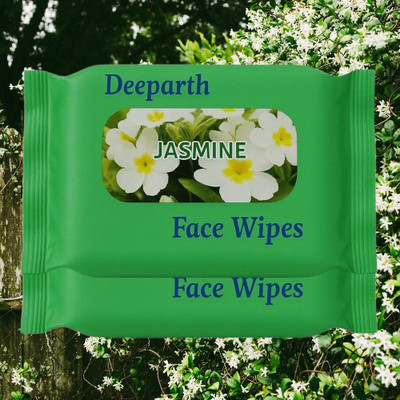 Deeparth Best Face Wipes for Men - Jasmine-Daily Skin Care Wet Tissues(50 Tissues)