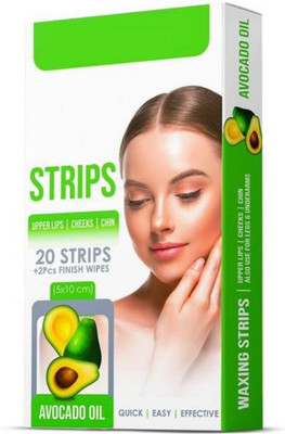 fidosta Hair Removal Ready to Use Cold Waxing Strip Eyebrows Face Strips (10 g) Strips(20 Strips)