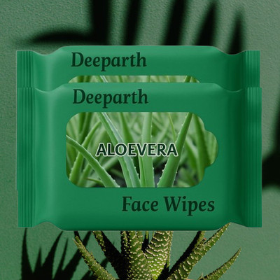 Deeparth Best Face Wipes for Women - Aloevera Daily Skin Care Wet Tissues(50 Tissues)