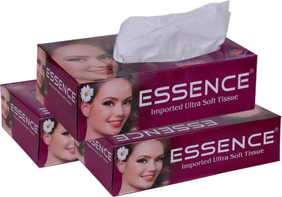 ESSENCE Face Tissue Imported Ultra Soft Purple-3(600 Tissues)
