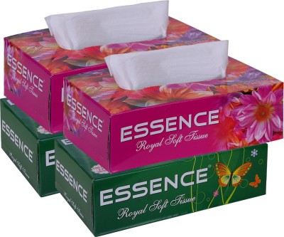 ESSENCE Face Tissue Royal Soft Green-2, Pink-2(800 Tissues)