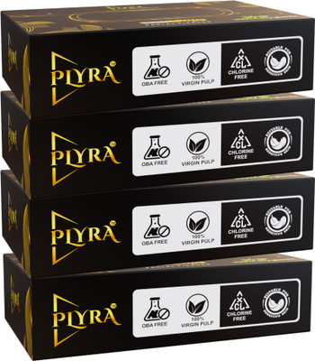 plyra Premium 200 Pulls Tissue Napkins - Gentle & Strong Care pack of 4(800 Tissues)