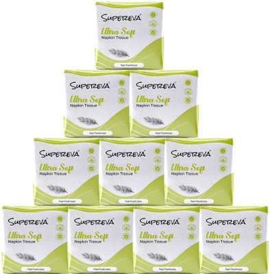 SUPEREVA Premium Quality Ultra Soft Tissue Paper Napkin(1000 Tissues)
