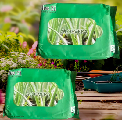 Deeparth Refreshing Wipes -Facial Wipes Enriched with Aloe Vera(50 Tissues)