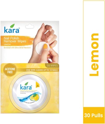 KARA Nail Polish Remover Wipes Lemon 30 pulls(20 g)