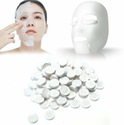 viewtik Facial Lotion Tissue Paper Diy Home Spa Coin Face Mask Sheet(20 Tissues)