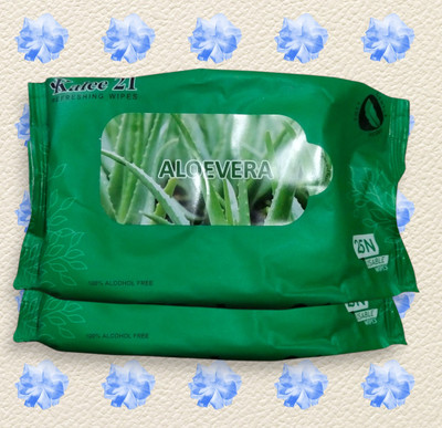 Deeparth New Facial Wipes Enriched with Aloe Vera(25 Tissues)