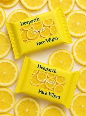 Deeparth Face Wipes | Lemon Refreshing & Skin Cleansing Wet Wipes (Pack-2)(50 Tissues)