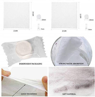 Onlinch (Pack Of 10) Coin Pocket Towel For Travel Multipurpose Use Cotton Disposable A