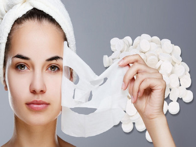 mapperz Compressed Facial Lotion Tissue Paper DIY Home Spa Coin Face Mask(10 Tissues)