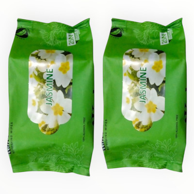 Deeparth Jasmine Cucumber Wipes - Oil Control & Soothing(50 Tissues)