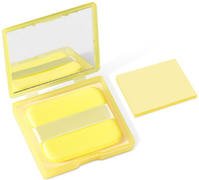 Verilux Oil Blotting Paper 200PCS Natural Carbon Linen with Mirror and Puff for Face Use(200 Tissues)