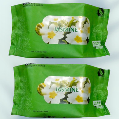 Deeparth Jasmine Facial Wet Wipes - Best Wipes for Oily, Dry & Sensitive Skin(50 Tissues)