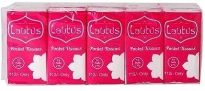 lautus Pocket Tissue 15 pulls per Pack - 10 Packs - Total 150 pulls(10 Tissues)