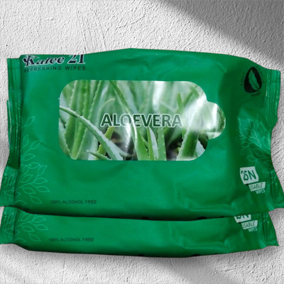 Deeparth Aloe Vera & Cucumber Wipes - Oil Control & Soothing -/2pic(50 Tissues)