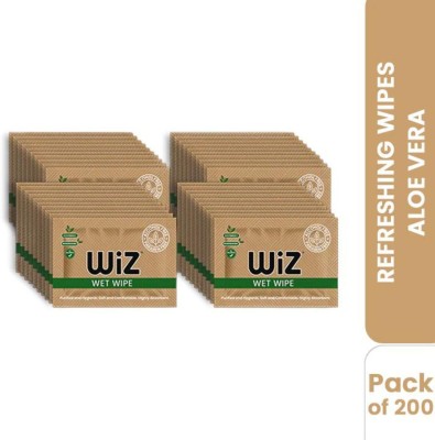 Wiz Single Refreshing Wet Wipes(200 Tissues)