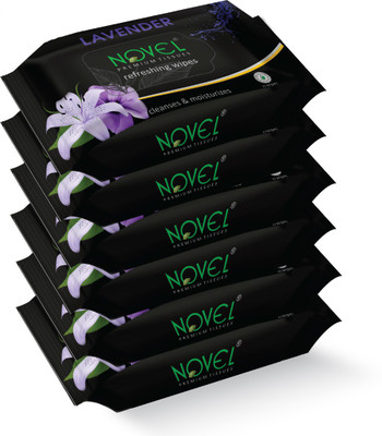 NOVEL Refreshing Wet Wipes (LavendarFragnance)(150 Tissues)