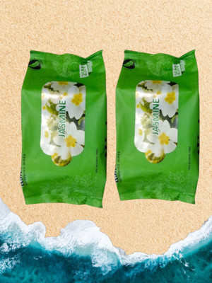 Deeparth Jasmine & Water Wet Wipes - Skin Refreshing & Nourishing(50 Tissues)
