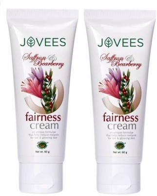 JOVEES Saffron & Bearberry Fairness Cream Pack Of 2(120 g)