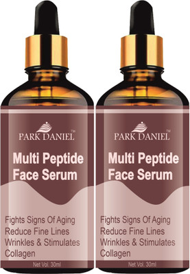 PARK DANIEL Multi Peptide Anti-Aging Face Serum For Collagen Boosting (30ml) Pack of 2(60 ml)
