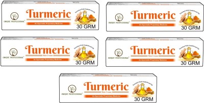 UNIQUE PROFESSIONAL TURMERIC SKIN CREAM ENRICHED WITH SANDALWOOD OIL 30 GR PACK OF 5(150 g)