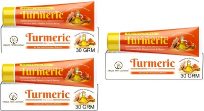 UNIQUE PROFESSIONAL TURMERIC SKIN CREAM 30 GR PACK OF 3(90 g)