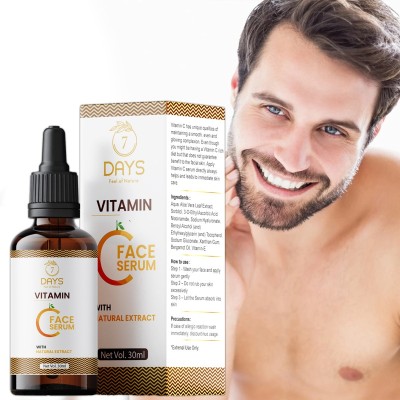 7 Days Vitamin C Skin Brightening, Anti Aging, Spotless Skin,Sun Protection, Under Eye Circles, Facial Serum with Vitamin E and Hyaluronic Acid(30 ml)