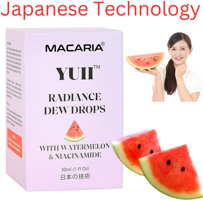 MACARIA Yuii Watermelon Niacinamide Glow Radiance Dew Drops By Japanese Technology(30 ml)