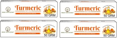 UNIQUE PROFESSIONAL TURMERIC SKIN CREAM ENRICHED WITH SANDALWOOD OIL 50 GR PACK OF 4(200 g)