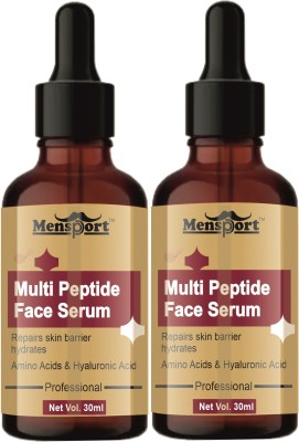 Mensport Multi Peptide Anti-Aging Face Serum For Collagen Boosting (30ml) Pack of 2(60 ml)