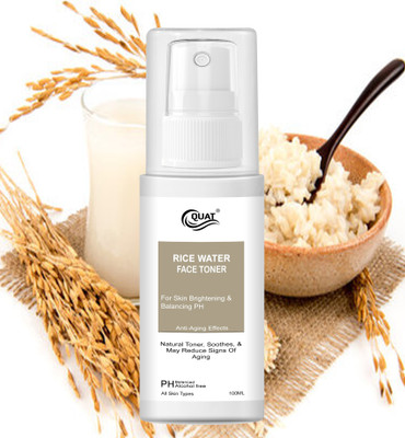 QUAT Radiance Boost: Rice Water Toner with Chamomile and Witch Hazel(100 ml)
