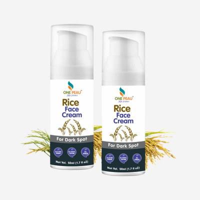 ONE PEAU Rice Face Cream For Dark Spot 50ml Face cream all skin types Pack of 2(100 ml)