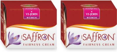 VI-JOHN WOMEN Saffron Advanced Fairness Cream Pack Of 2(100 g)