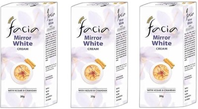 Facia Mirror White Cream With Kesar & Chandan- 30gm(90 g)