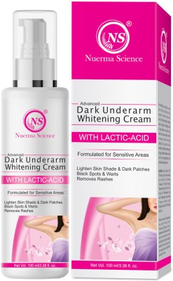 Nuerma Science Dark Underarm Skin Whitening Cream with Niacinamide, Mulethi, Rice, Coenzyme Q10(50 g)