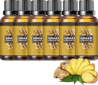 Vedlekha Tummy Ginger Fat Oil for Fat Burner Weight Loss Oil-30ml-6-Bottle-(180 ml)
