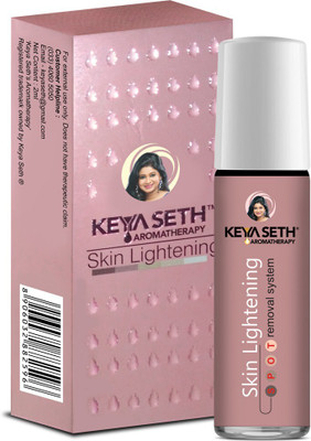 KEYA SETH AROMATHERAPY Skin Lightening ultra-Light Liquid Lightens Blemishes Acne Marks Freckles & Spots Enriched with Alpha Arbutin & Vitamin C(8 ml)