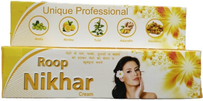 UNIQUE PROFESSIONAL AMLA NIMBU TULSI ADARAKH DEVDARU ROOP NIKHAR FAIRNESS CREAM 20 GR 1 PC(20 g)