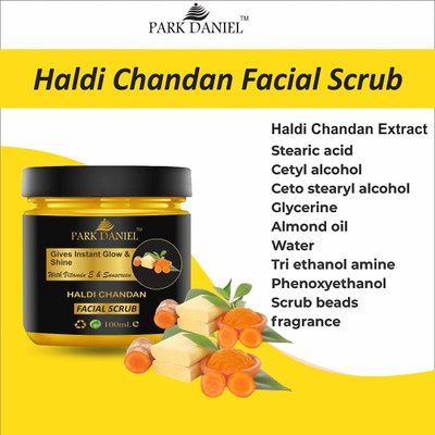 PARK DANIEL Haldi Chandan Skin Whitening Facial Scrub- Anti Pigmentation 100ML(100 ml)