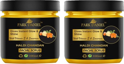PARK DANIEL Haldi Chandan Face Cleanser Scrub Deep Cleansing Skin Pack of 2 100 ML(200 ML) Face Wash(200 ml)