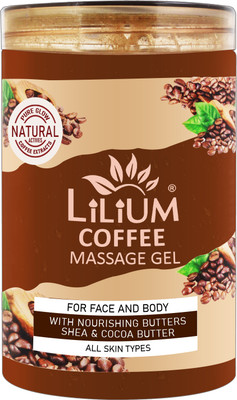 LILIUM Revitalize Brew Massage Gel Coffee With Nourishing Shea & Cocoa Butter(500 ml)