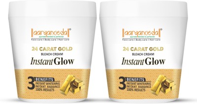 Aryanveda Gold Bleach Cream For Glowing Skin & Remove Uneven Patches 250gm(Pack of 2)(500 ml)