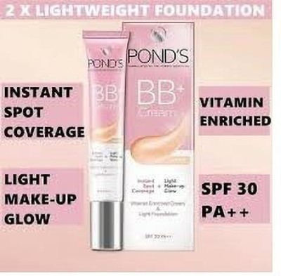 POND's BB+ Fairness Cream SPF 30PA++ Light Weight Foundation ( Pack Of 218g ) (36 g)(36 ml)