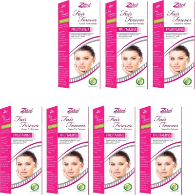 Zohra FAIR FOREVER FRUVITAMIN CREAM FOR BRIGHTER & GLOWING SKIN PACK OF - 50g x 7(350 g)